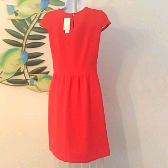 NWT J.CREW RED DRESS SIZE 0 - Picture 2 of 6